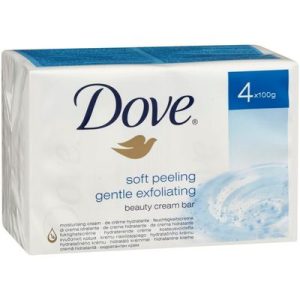 Dove Gentle Exfoliating Bar Soap - 100g (Pack of 4)