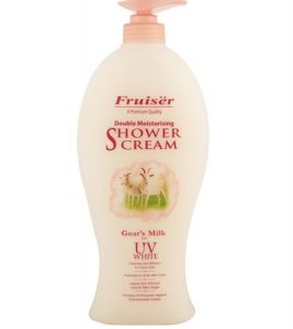 Fruiser Goat's Milk + UV White Shower Cream - 1000ml