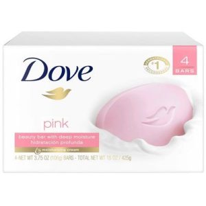 Dove Pink Beauty Bar For Deep Moisture - 100g (Pack of 4)