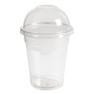 50 Disposable Ice Cream Cups With Dome Lid - 250ml