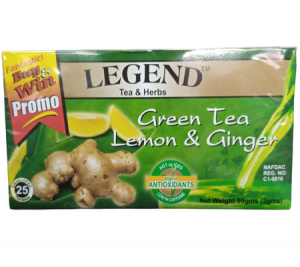 Legend Green Tea, Lemon And Ginger - 50g