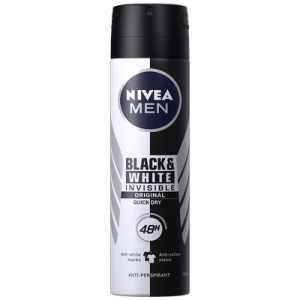 Nivea Black & White Invisible Original Anti-Perspirant Spray For Men - 200ml