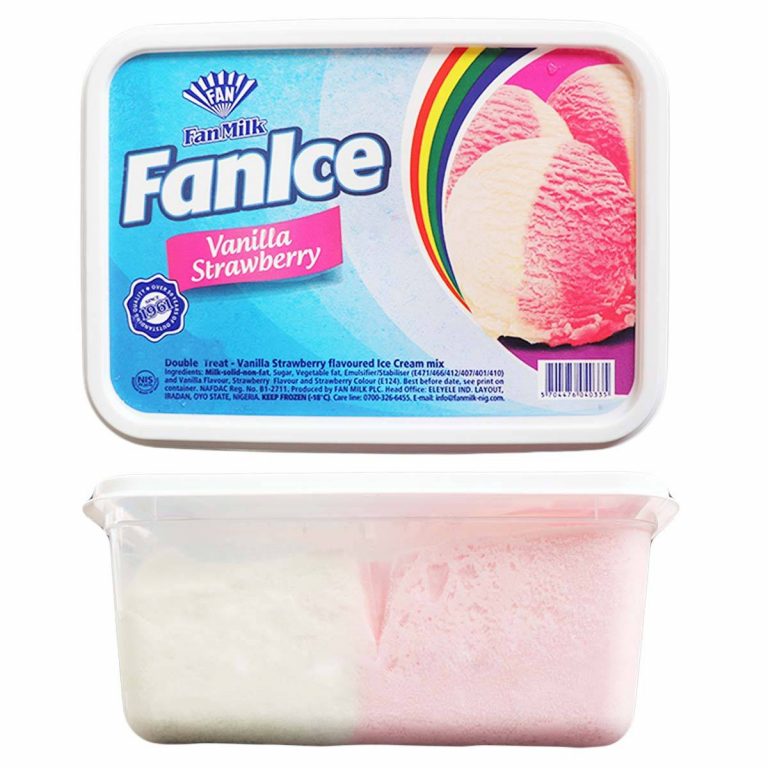 FanIce Ice Cream Vanilla & Strawberry