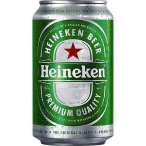 Heineken Lager Beer - 33cl Can x 6