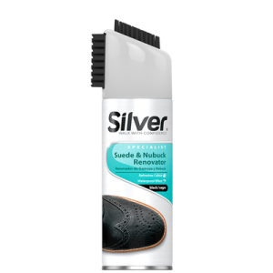 Silver Shoe Care Polish Suede (01 Black) - 200ml