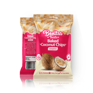 Bonitas Treats Baked Coconut Chip Cinnamon - 100g