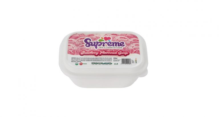 Supreme Ice Cream Strawberry 220ml