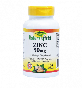 Nature's Field Chelated Zinc -100 Tablets