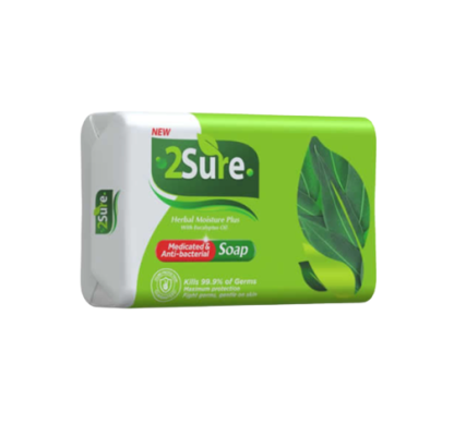 2Sure Medicated Bath Soap Herbal (65g x 6)