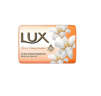 Lux Even Complession Beauty Bar Soap With White Lily and Carrot Oil (125g)