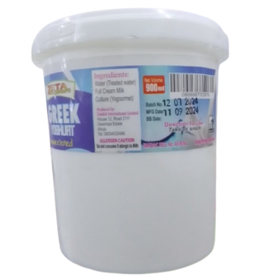 Zeta Greek Yoghurt (900ml)