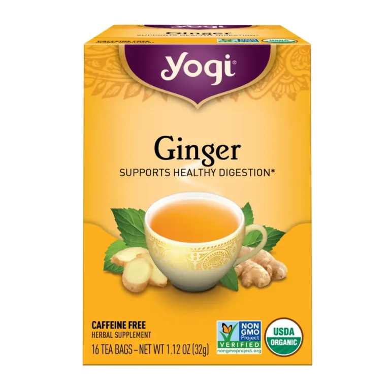Yogi Ginger Tea | 16 Tea Bags (1.12 oz. 32g) from HTS Plus