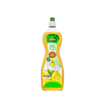 2Sure Dishwashing Liquid Fresh Lemon (1Ltr)