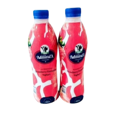 Admiral'A Strawberry Whole Milk Yoghurt (500ml)