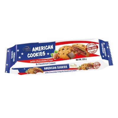 Star Kleo American Cookies with Chocolate Chips & Hazelnut Cream | 225g