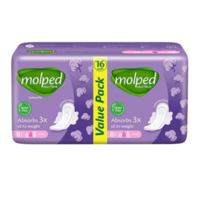 Molped Maxi Thick Sanitary Pad Extra Long 14'S (1pack)