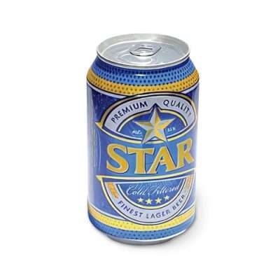 Star Lager Beer Can	(33cl)