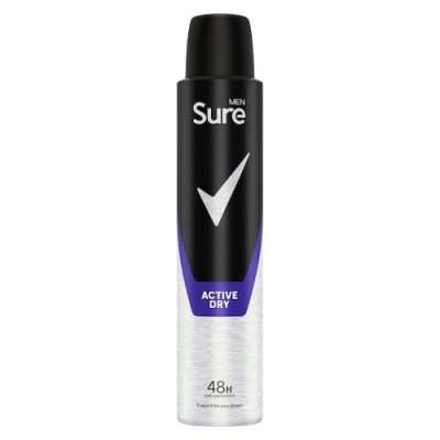 Sure Anti-Perspirant Deo Active Dry For Men (250mL)