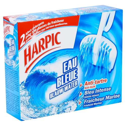 Harpic Eau Bleue Blauw Water (2x 38g)