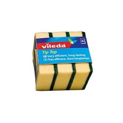 Vileda Tip Top Sponge Scourer (3pcs)