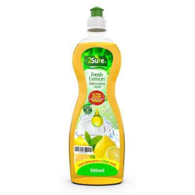 2Sure Dishwashing Liquid Fresh Lemon	(500ml)