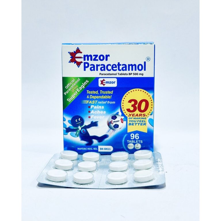 Emzor Paracetamol | 500mg per card from HTS Plus