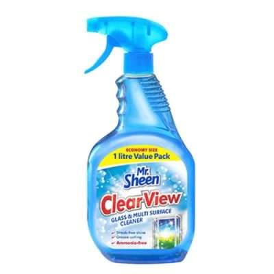 Mr. Sheen Clear View Glass And Multi-Surface Cleaner Lemon (1Ltr)