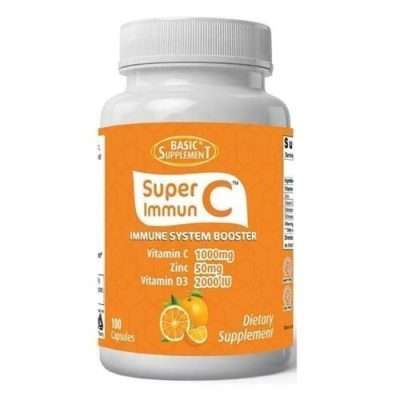 Super Immun C Vitamin C + Zinc + Vitamin D3  x100