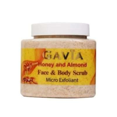 Gavia Micro Exfoliant Honey and Almond Face and Body Scrub (500g)