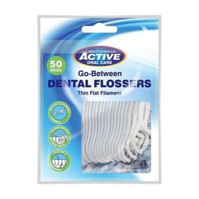 Beauty Formulas Active Dental Go-Between Flossers Pack 50'S  (1Pck)