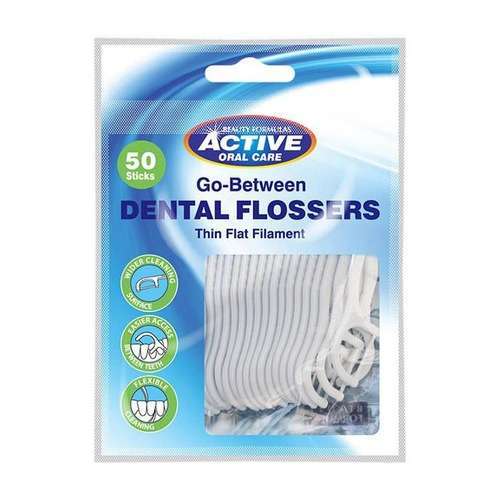 Beauty Formulas Active Dental Go-Between Flossers Pack 50'S